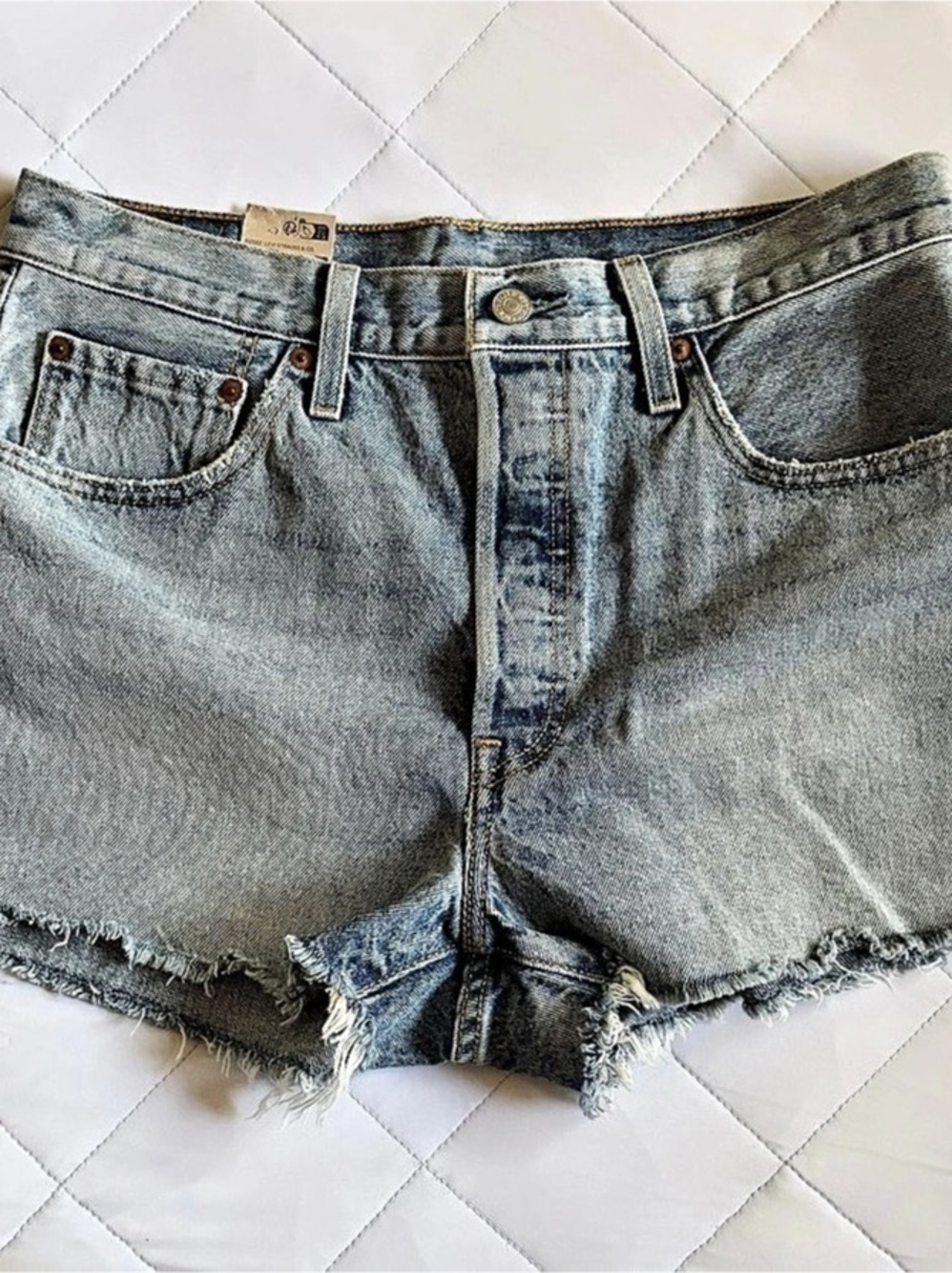 Levi's 501 Original High-Rise Cutoff Denim Shorts 501 Denim Cutoff Shorts in
